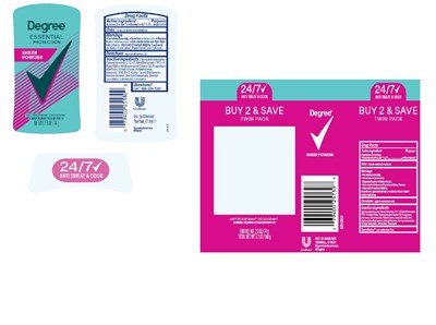Artwork (Degree Essential Protection Sheer Powder Antiperspirant Deodorant   Artwork)